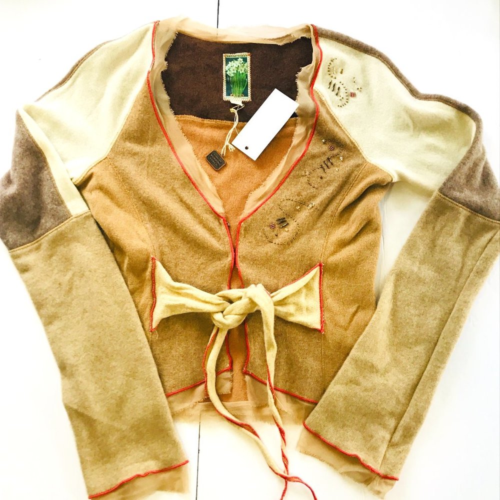 Burning Torch Cashmere Sweater New
